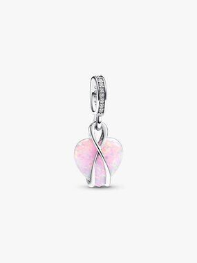 Pandora Mom Opalescent Heart Dangle Charm